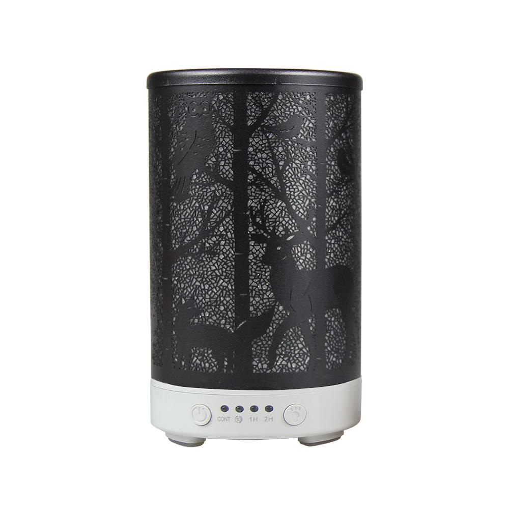 Iron Art Essential Oil Diffuser 100ml Timing Function Ultrasonic Air Humidifier Aroma Diffuser Home Appliance with LED Lights