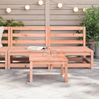 Garden Sofas Without Armrests 2 Pcs 70x70x67 Cm Douglas Fir Wood