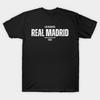 Men Black Print T-shirt Real Madrid No-Cut Transfer Paper Print Cotton Tshirt