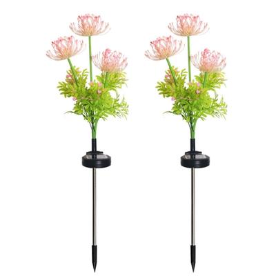 Equinox Flowers Garden Solar Lights Outdoor Decorative Solar Panel Flowers Outdoor Waterproof for Backyard Garden Decors