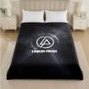 Linkin Park Druck Flanelldecke Gemütliche Leichte Plüschdecke für Bett Sofa Haushalt