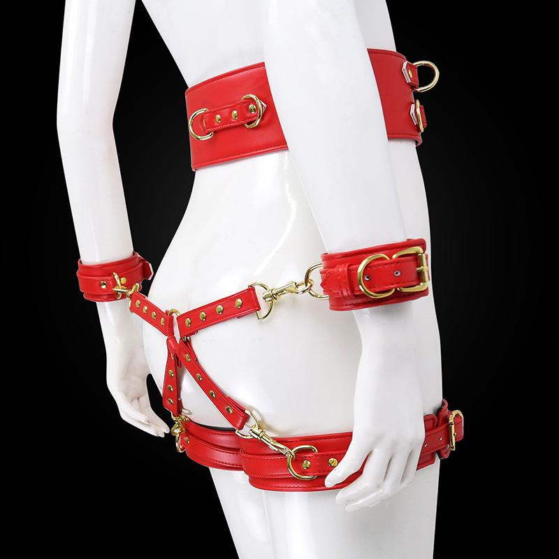 Thigh Ring Restraints: Handcuffs & Belt for Hands & Feet - Bondage Accessories for Pet Owners & BDSM Enthusiasts
