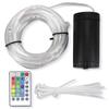 1-5Set LED Bike Wheel Lights Remote Control Safety Warning Tire Strip Light 2 Meters 20 Lights 16 Colors for Bike Night Riding