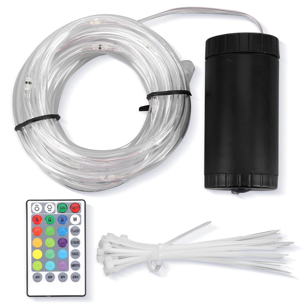 1-5Set LED Bike Wheel Lights Remote Control Safety Warning Tire Strip Light 2 Meters 20 Lights 16 Colors for Bike Night Riding