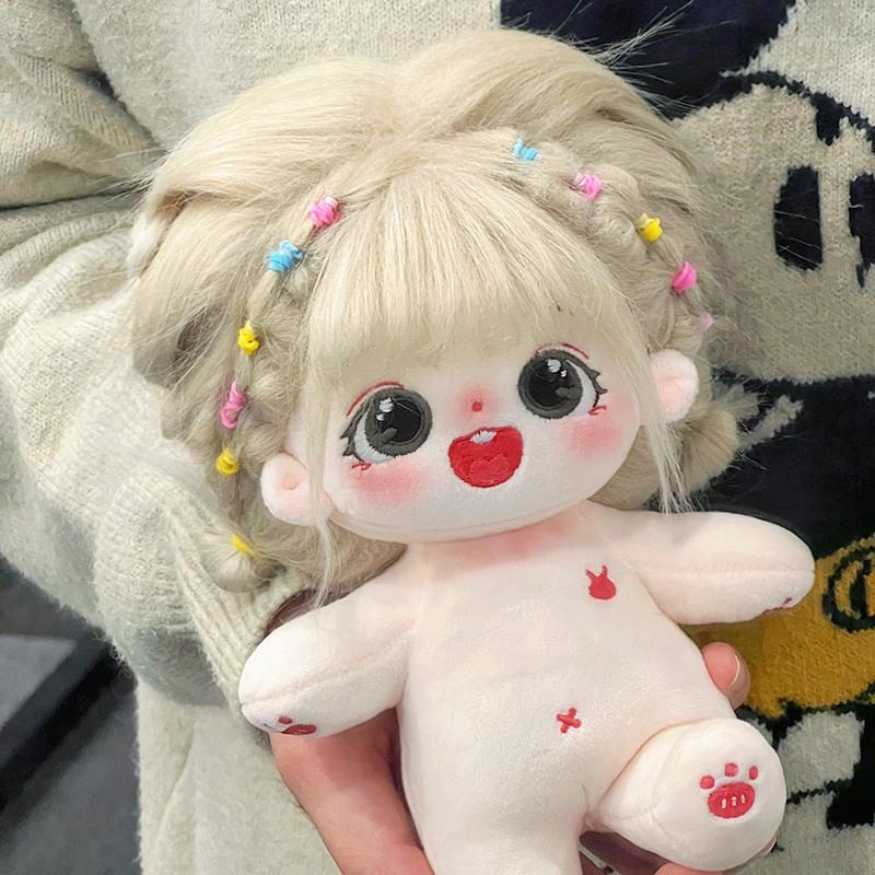 20cm Søt Plysj Bomull Idol Dukke Med Klær Utstoppet Superstjerne Figur Dukker Ingen Attributt Tykk Kropp Dukke Kan Skifte Klær Gave