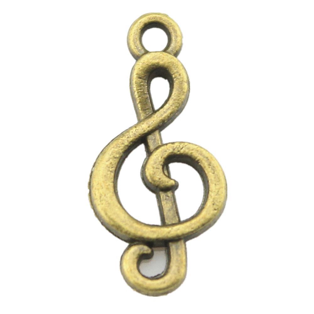Jewelry Crafts Music Note Charms Alloy Pendants For Concert Collector