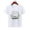 Cute Giant Panda Cartoon Tshirt for Boy Girl Summer round Neck Modal Cat Short Sleeve ParentChild Top Kids Clothing