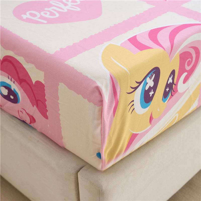 My Little Pony Pure Cotton Bedding Set: Girls' Duvet Cover, Dormitory Bed Sheet with Fitted Sheet