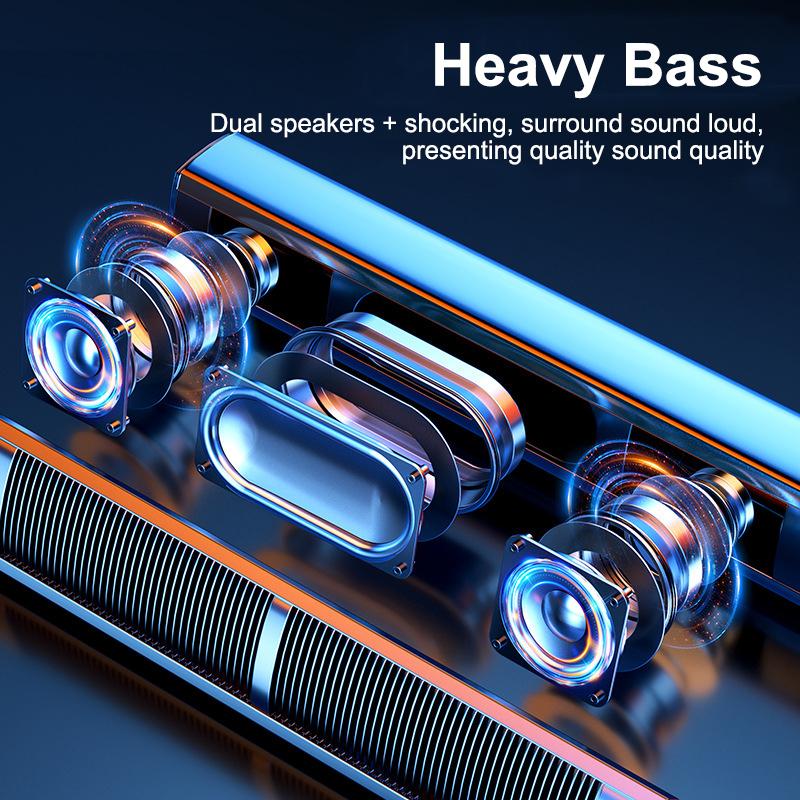 Kompatybilny z Bluetooth głośnik do komputera stancjonarnego Subwoof Mini przenośny inteligentny głośnik bezprzewodowy Soundbar potężny bas kino domowe