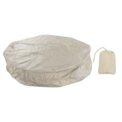 Outdoor Furniture Dust Covers Round Bathtub Cover 190 Silver Polyester Taffeta Hot Tub Waterproof