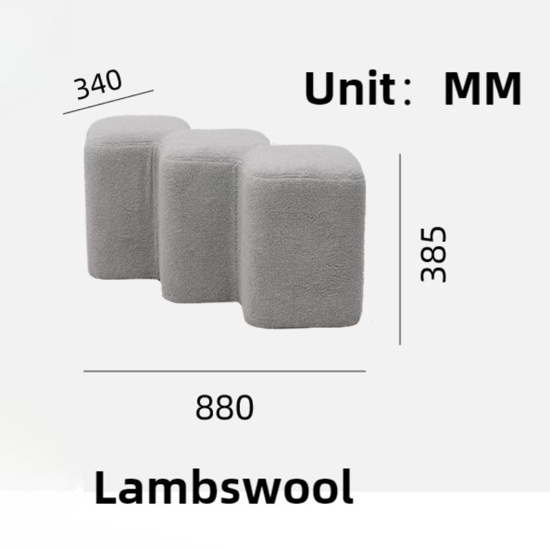 Nordic Shoe Changing Stool Luxury Low Stools Minimalist Aesthetic Modern Living Room Stool Relaxing Decorative Entrance Stools