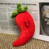 Cute Plush Vegettable Keychains Kawaii Design  Pepper Garlic Green Onion Shape Keychain Charm Backpack Accessories Toy Gifts