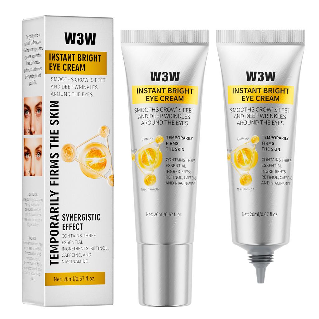 W3W Instant Eye Cream, Fade Eye Bags, Wrinkles, Dark Circles, Repair, Eye Care Cream, Makeup