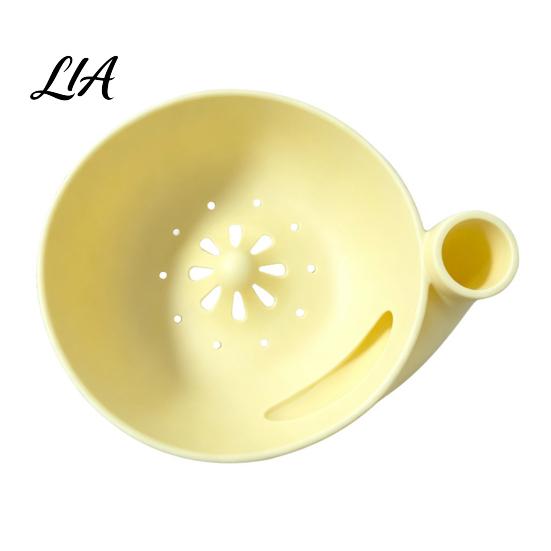 Wash And Drain Gadget Self-Spinning Berry Swirl Bowl, Food-Grade Silicone Vortex Fruit Colander with Built-in Food Grade Bowl for Cleaning Grapes