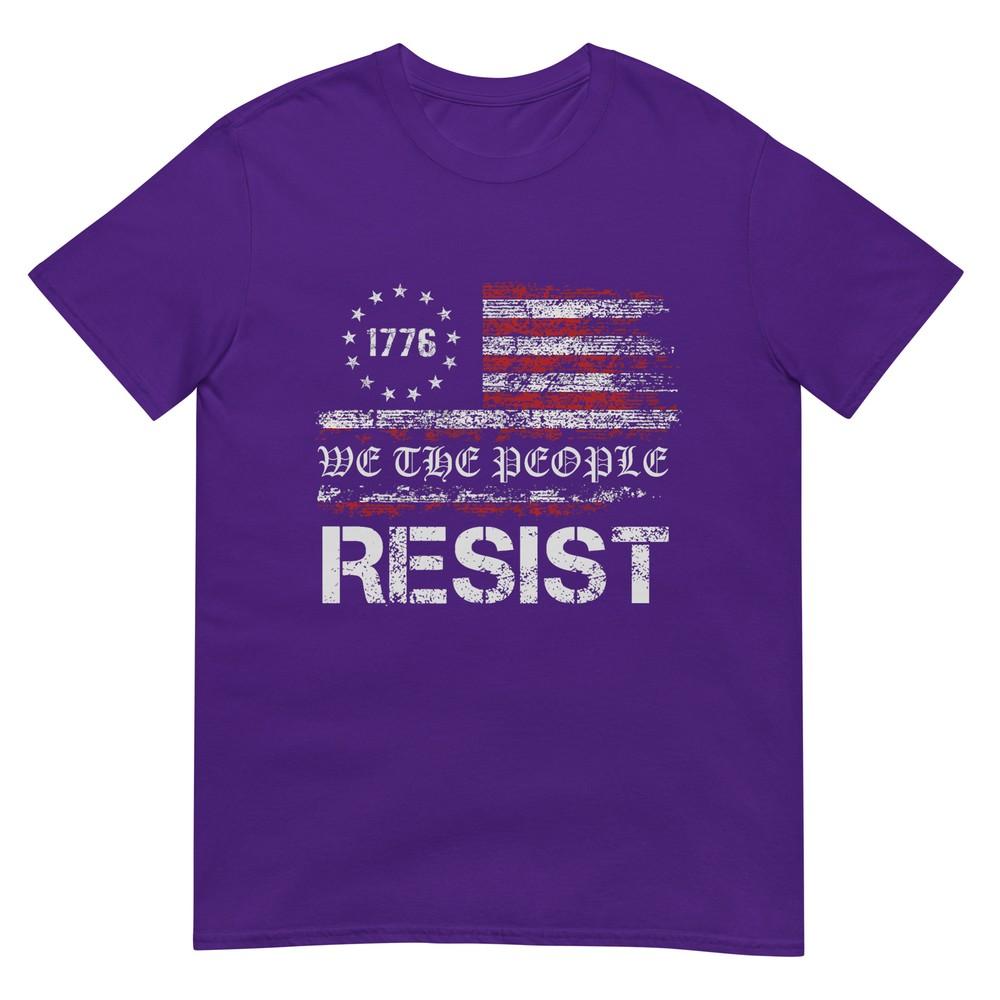 Resist Trump Protest Anti Political Us Flag We The People TShirt