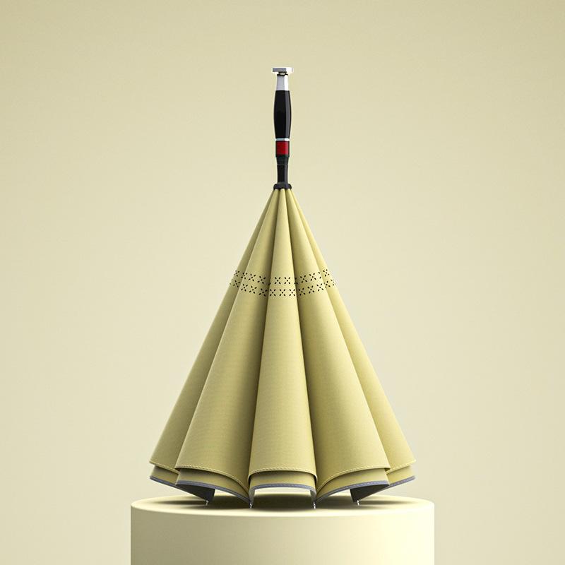 Automatic reverse umbrella straight rod long handle double-layer umbrella car umbrella large double reflective umbrella wind-resistant reinforcement