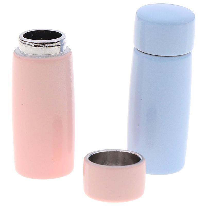Dollhouse Miniature Thermos Cups Miniature Food Play Scene Doll House Accessories Thermo Water Cup Doll House Decoration