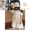 Stylish Chain Strap Children's Pearl Handbag For Boys And Girls With Adorable Bow Design