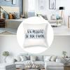 "Un Poquito De Por Favor" Pillow Cover 2D Printed Polyester Sofa Cushion Case – Fun Spanish Quote Minimalist Decor