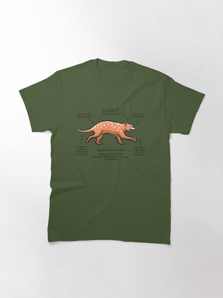 Ice Age Thylacoleo Carnifex the Marsupial Lion Classic T-Shirt