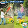 Water Spray Outdoor Toy Snail Sprinkler Backyard Garden Water Toys Summer Yard Cartoon Splash Sprinkler Baby Bath Toy for Kids