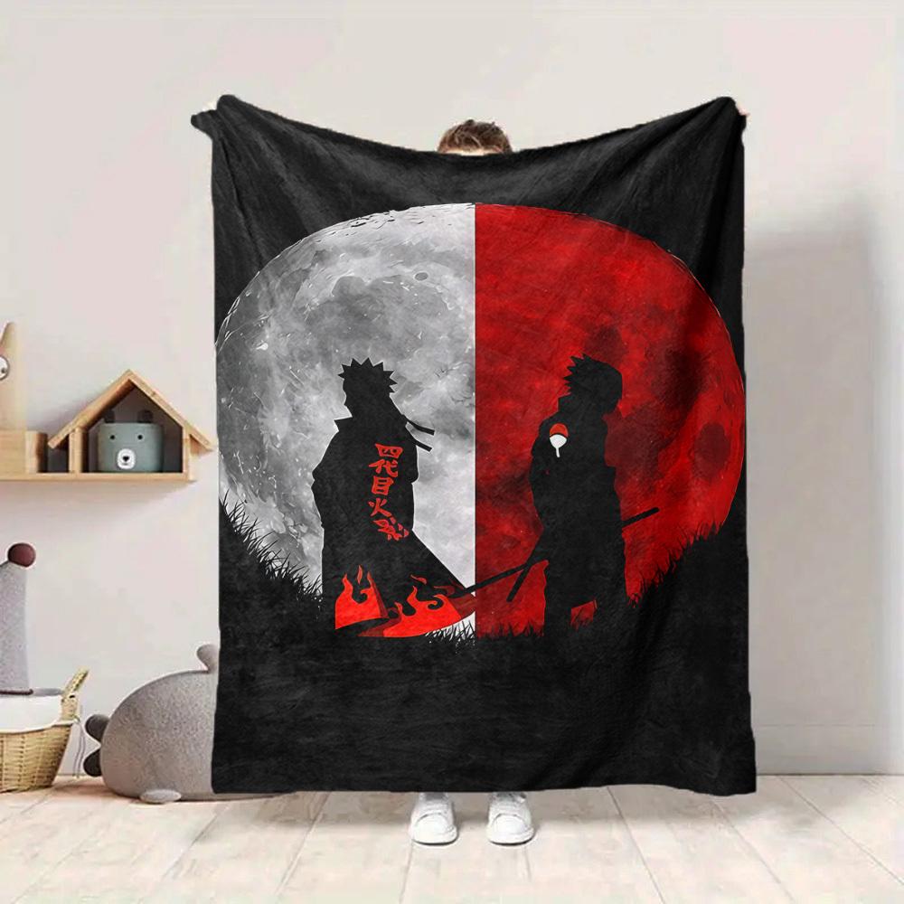 1pc Moonlight Silhouette Flannel Throw Blanket HD Printed Lightweight Soft Warm All Season Blanket for Sofa, Bed, Travel, Camping Machine Washable