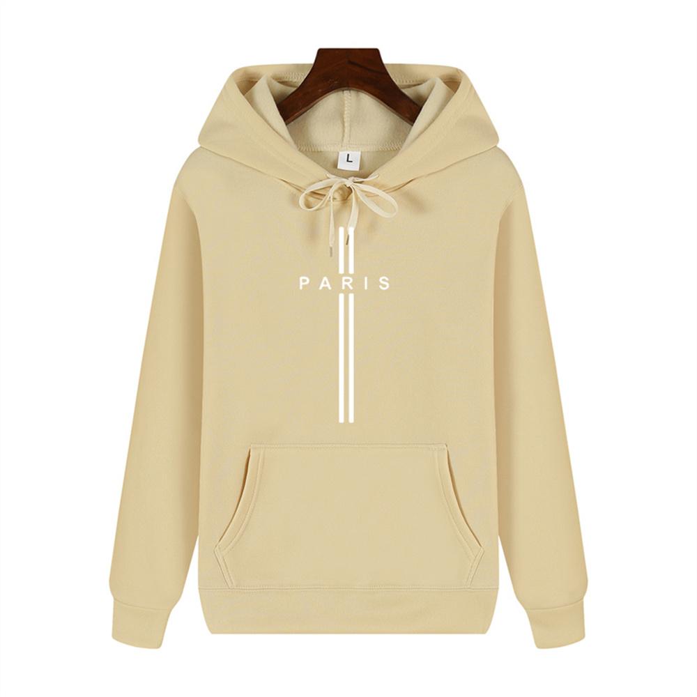 Simple Personality Printed Autumn and Winter Comfort Plus Cashmere Men's High Quality Casual Fashion Warm Street Hoodie