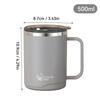 304 Stainless Steel Thermal Coffee Mug Leakproof Insulated Tumbler Dual Drink Cup with Handle Travel Tea Water Bottle Office Hom