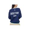 MLB Letter Print V-Neck Long Sleeve Sweater Unisex Sweater Blue 3AKPV0141-43NYS