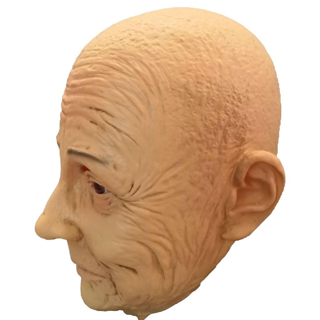 Elderly Man Latex Mask With Realistic Design For Halloween Costume Party Fun