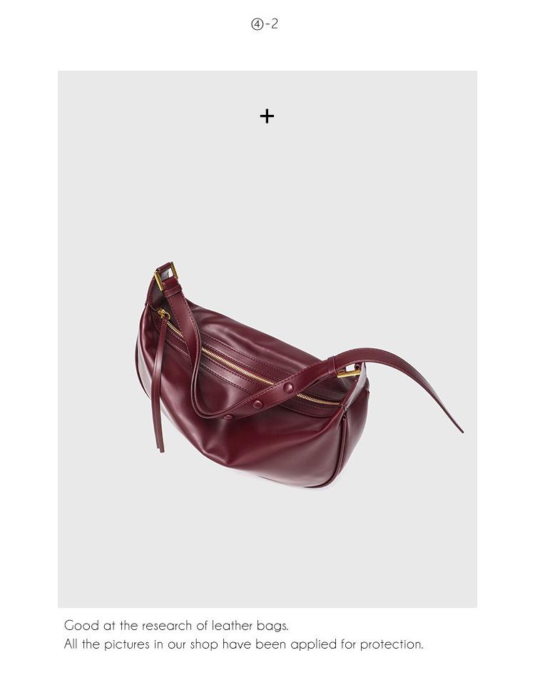 2026 Summer Women's Crescent Moon Crossbody Bag: Lazy Oval Shoulder & Underarm Handbag