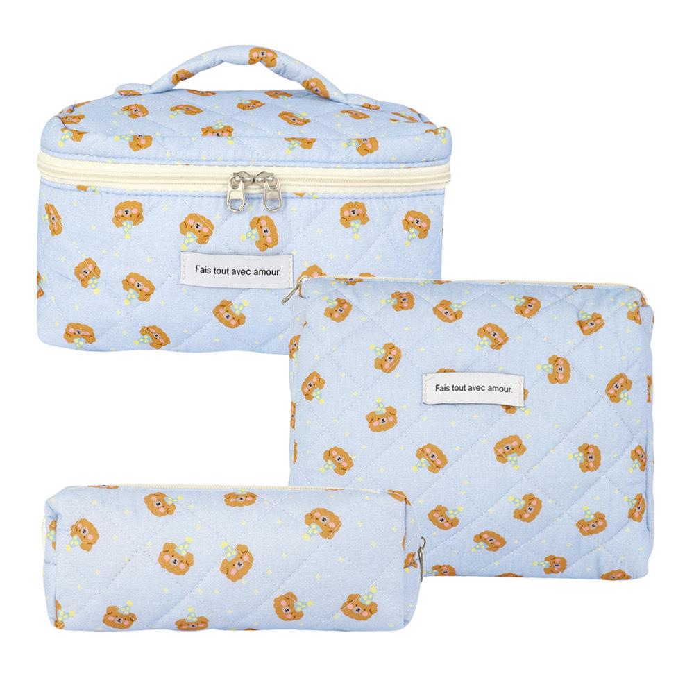 2023 Floral Cute Cotton Makeup & Toiletry Bag - Small, Fresh, Portable Storage Case
