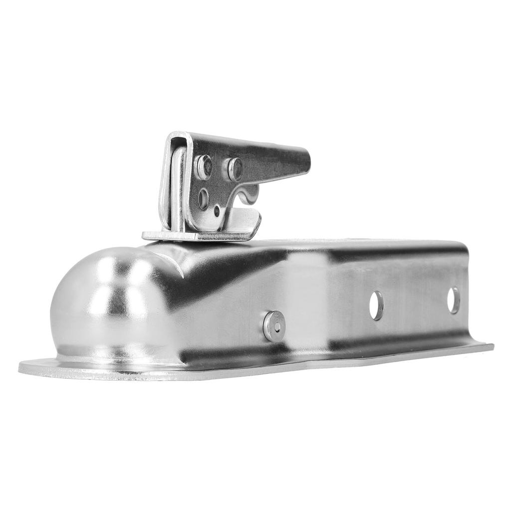 Adjustable Trailer Coupler 3in Channel Secure Coupling for 2in Hitch Ball 3500lbs Weight Capacity