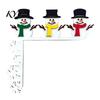 Gingerbread House Decor Christmas Wooden Door Corner Sign, L Shaped Festive Hanging Ornament Indoor Holiday Wall Art for Party, Santa Reindeer
