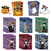 8 Cute Halloween Pumpkin & Ghost Puzzle Stickers for Kids - Fun & Educational DIY Journal Stickers