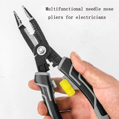 Eight-in-one Multifunctional Electrician's Pliers Wire Stripper and Wire Crimping Pliers