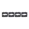 Bumper Towing Eye Hook Cover Clips Turn Lock Insert Kit Tow Bracket Cover Clip