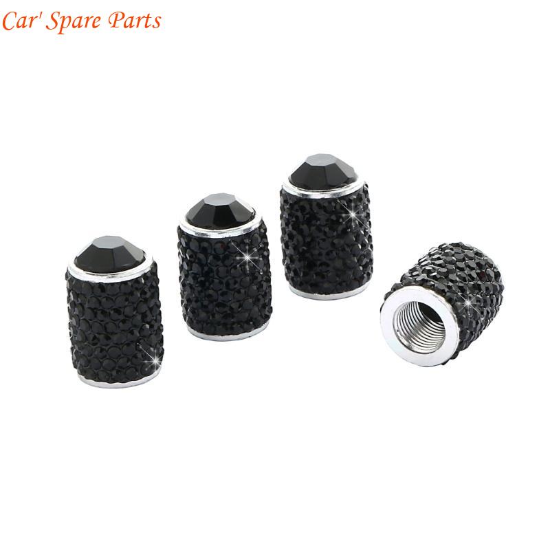 Y4UA General Twinkle Tire Valves Stem Caps Metal Tire Valves Stem Covers Dustproof Tire Caps Car Accessories for Car & Bikes