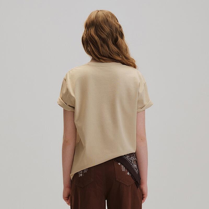 Teenie Weenie Women's Bear Embroidered Short Sleeve T-Shirt