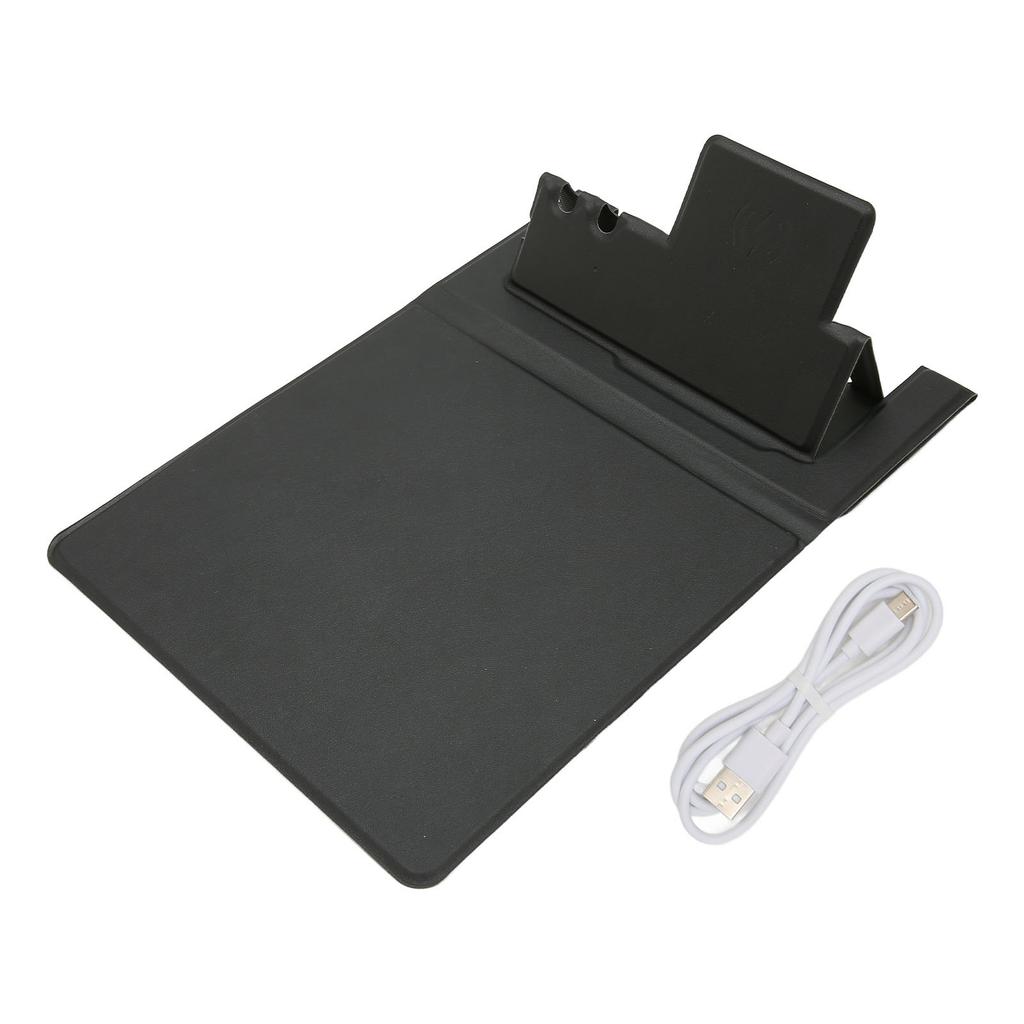 5 In 1 Wireless Charging Mouse Pad 15W Wireless Fast Charging Office Gaming Mouse Pad with Pencil