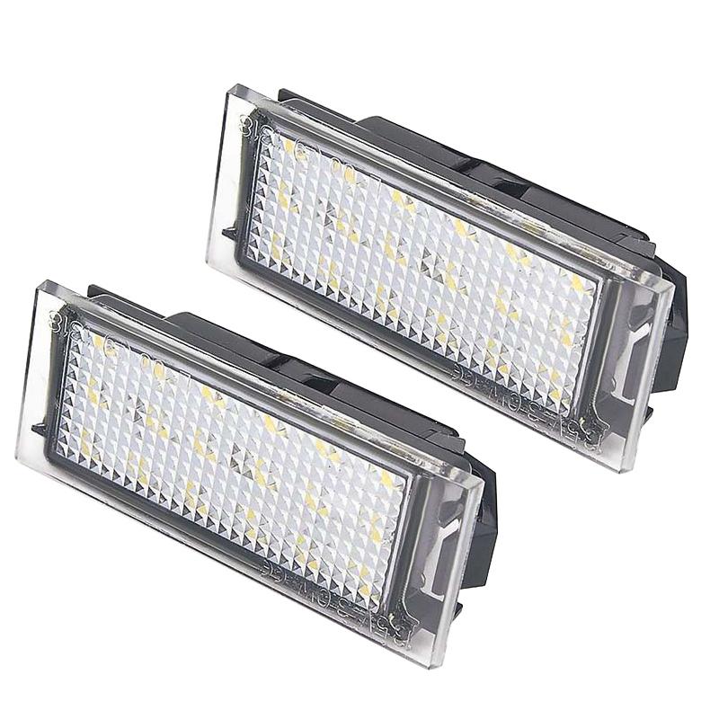 2pcs Car Led Signal Lamp Number License Plate Light Canbus No Error For Renault Espace 5 2015-2021 Automobiles Parts Accessories