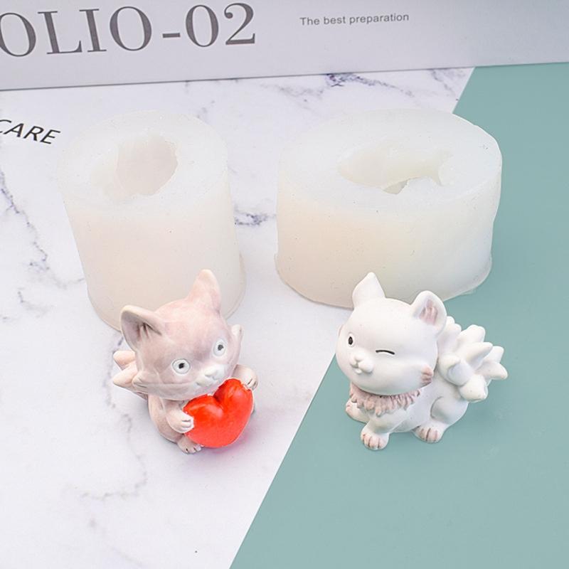 Fuchs Tier Harzform Mini Niedliche Silikonformen Epoxidharz Gießen DIY Dessert -40°~230° Celsius Temperaturbeständig