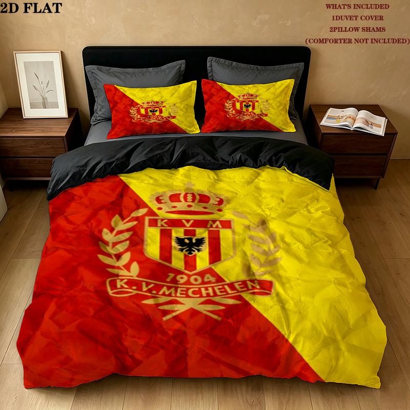 Kv Mechelen Pattern Bedding uilt Set uilt Cover Pillowcase Home Decoration Birthday Gift (1 * duvet cover + 2 * pillowcase without core)