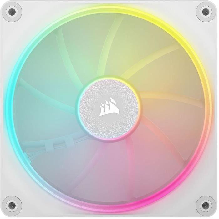 Refroidissement PC - CORSAIR - CO-9051032-WW - Kit De Démarrage Ventilateurs iCUE LINK LX140 RGB White Dual Fan