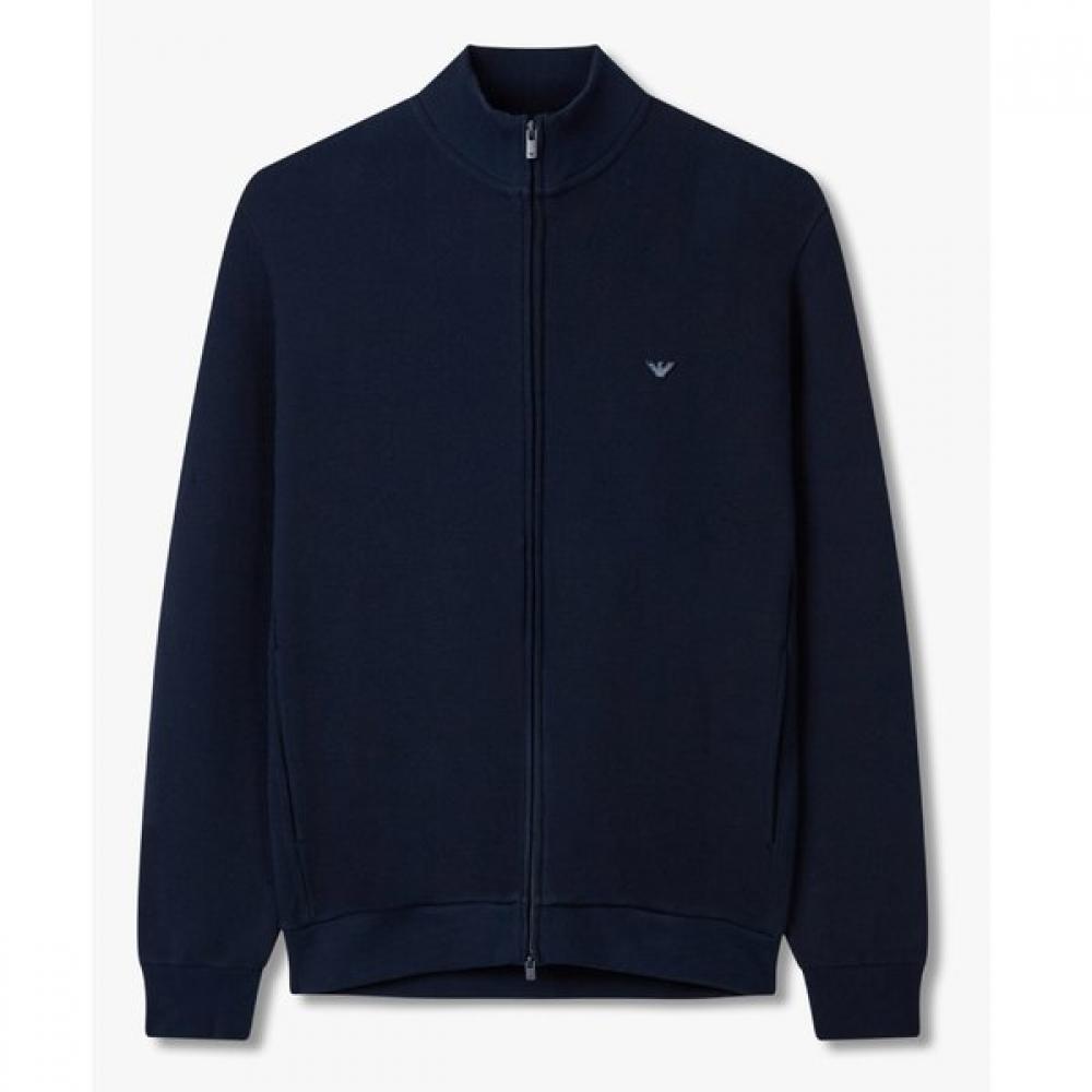 Emporio Armani Men S Full Zip SweatShirt Logo Patch 0815338004 S
