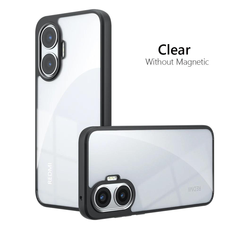 High Qualiy For  Magnetic Wireless Charging Case For Xiaomi Poco F7 PocoF7 G Shockproof Matte Back Cover Coque