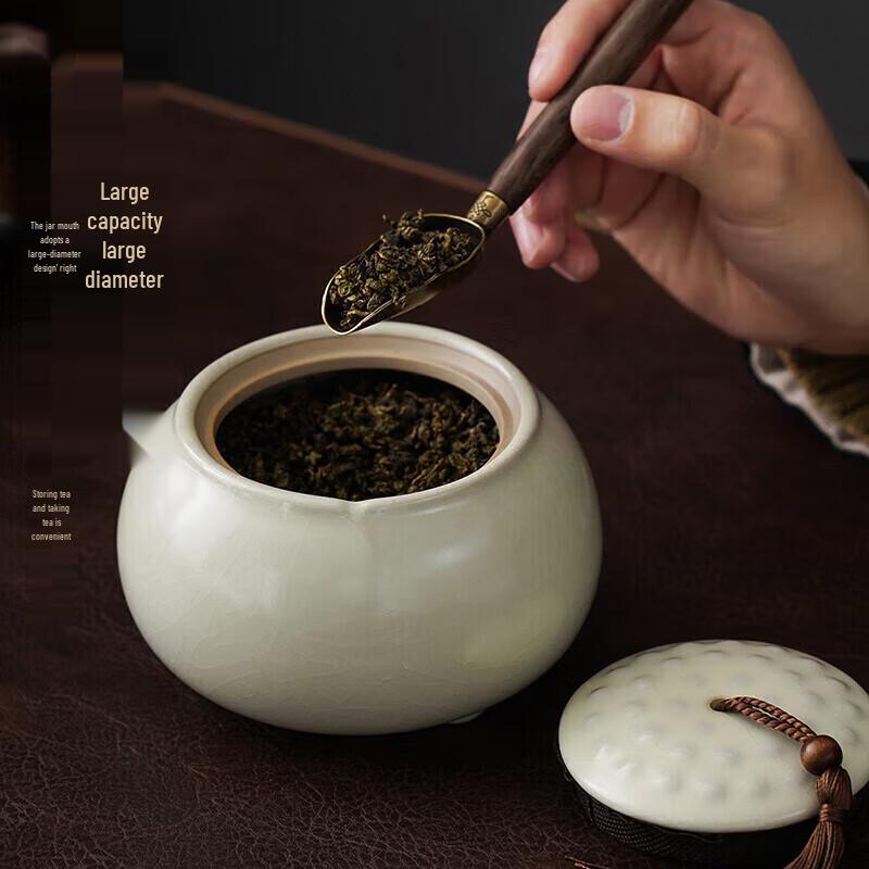 Ceramic Tea Caddy Storage Jar