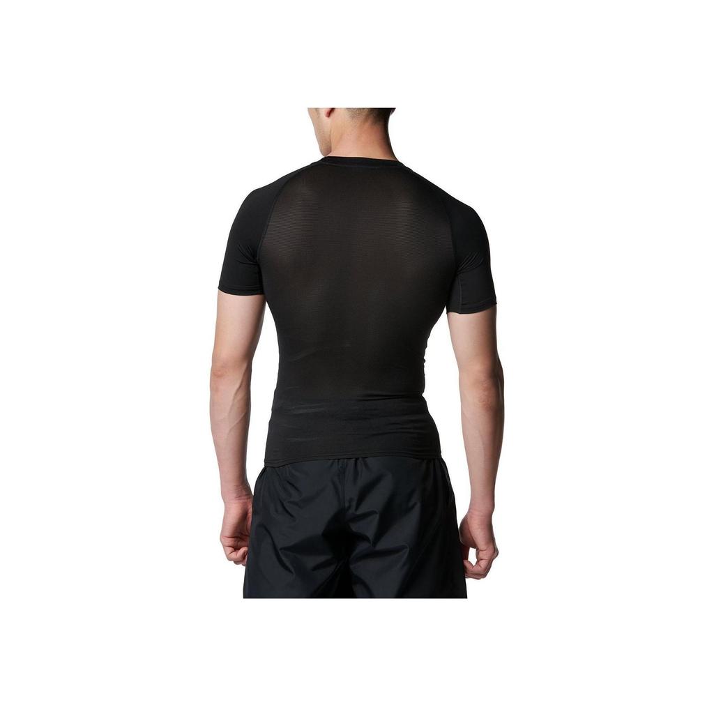 Under Armour Ua Heat Gear Solid Logo Compression Fitted Crew Neck T-Shirt Men Tops Black 1358643-001