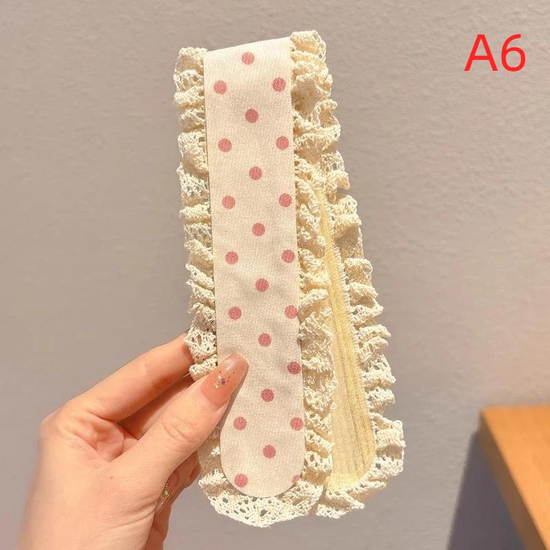 Broken Hair Arrangement Artifact Children'S Pastoral Style Headband Knitted Bangs Stickers Broken Flowers Girls Hair Stickers
