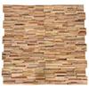 VidaXL 10x Teak Wood 3D Wall Cladding Panels Wall Decoration Cladding Tiles Living Room Bedroom Home 326178